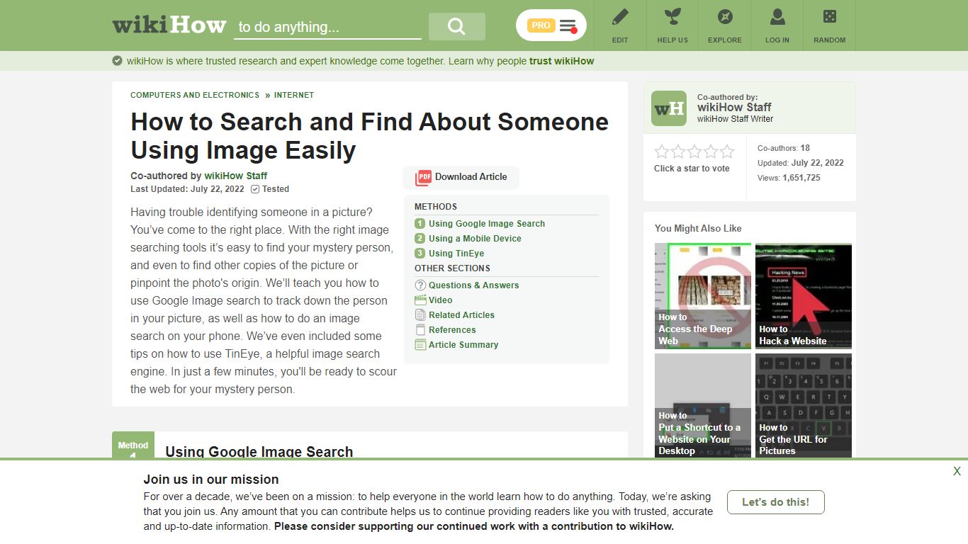 3 Ways to Search and Find About Someone Using Image Easily - wikiHow